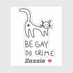 Étiquette Be Gay Do Crime