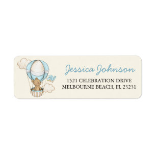 Étiquette Bear mignonne Hello Little One Baby shower Adresse