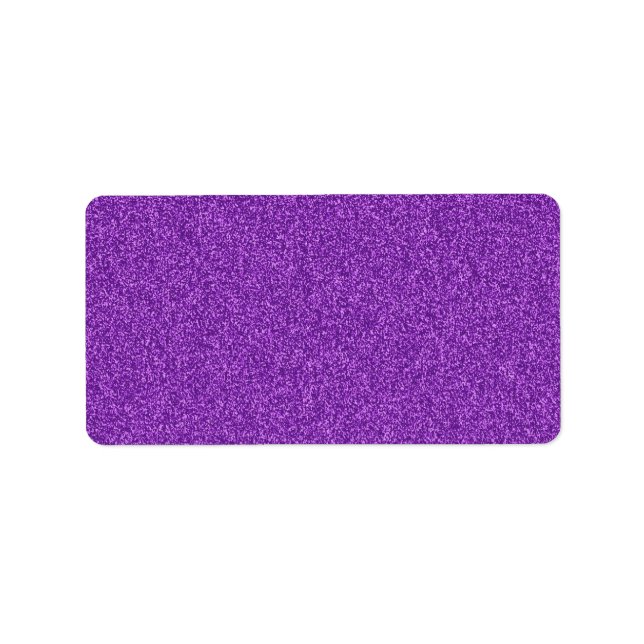 Étiquette Beau effet de parties scintillant violet girly à l (Devant)