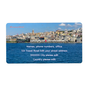 Étiquette Beau panorama de voyage à Istanbul