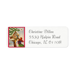Étiquette Bébé béni Jésus de mère de Vierge Marie