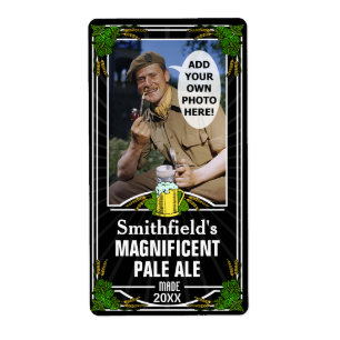 Étiquette Beer Brew Photo personnalisée Homebrew Bouteille N