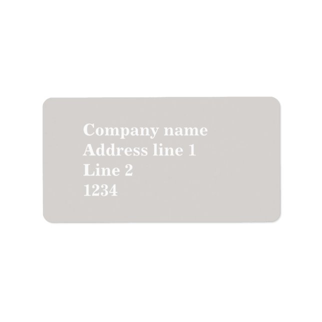 Étiquette beige (Devant)