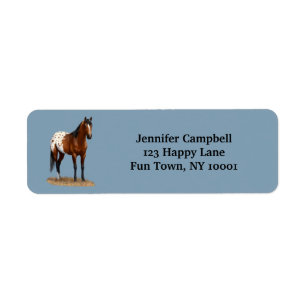 Étiquette Belle Baie Appaloosa Horse