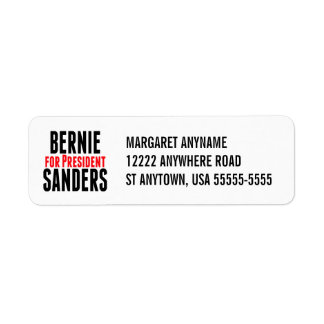 Étiquette Bernie Sanders, Président