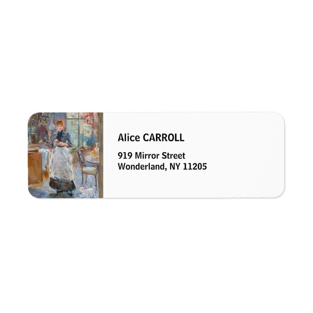 Étiquette Berthe Morisot - Dans la salle à manger (Devant)