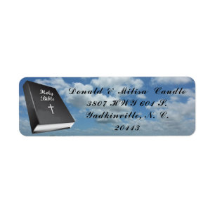 ÉTIQUETTE BIBLE SAINT