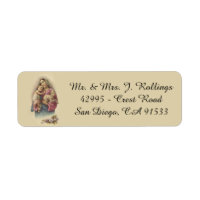 Bienheureuse Vierge Marie Bébé Jésus Fleurs