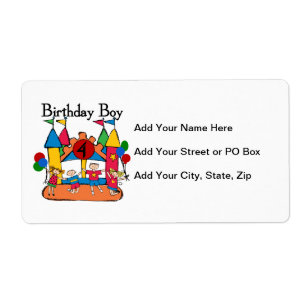 Étiquette Big Bounce Boy 4th Birthday Tshirts et cadeaux