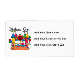 Étiquette Big Bounce Girl 2nd Birthday Tshirts et cadeaux