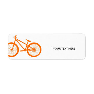 Étiquette Bike orange