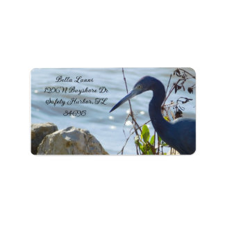 Étiquette Bird By the Bay Little Blue Heron Safety Harbour