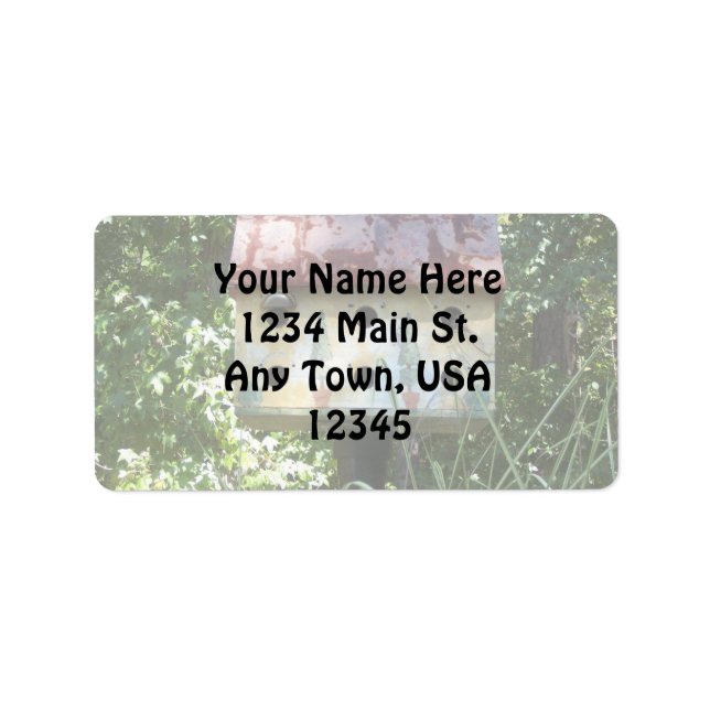 Étiquette Birdhouse (Devant)