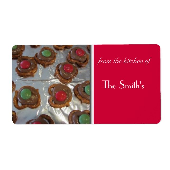 Étiquette Biscuits de Noël (Devant)