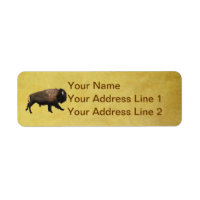 Bison galopant