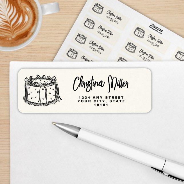 Étiquette Black Bow Attache ses trente 40e anniversaire (Créateur téléchargé)