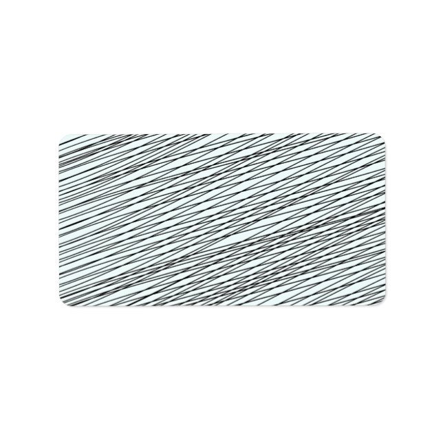 Étiquette Black Messy lignes cadeau spécial (Devant)