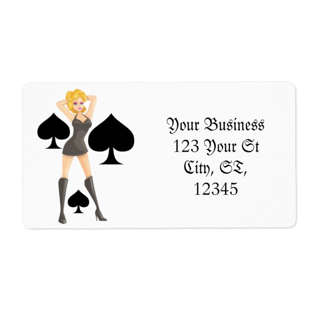 Étiquette Black Spades Blonde Queen Thunder_Cove (Devant)