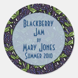 Étiquette Blackberry Jam ou Blackberry Preserve