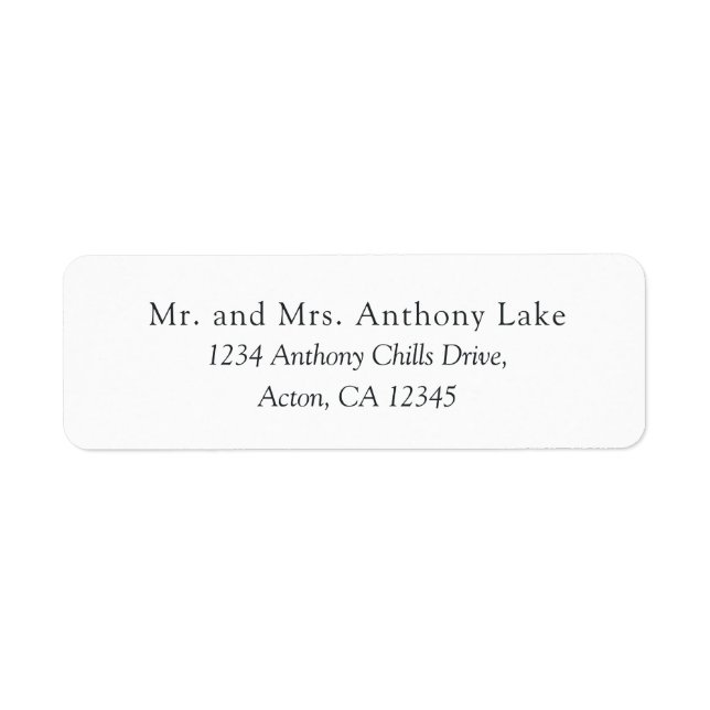 Étiquette Blanc clair (Devant)