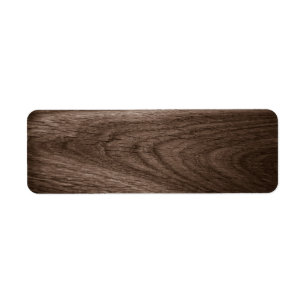 Étiquette Blanc de grain en bois de chêne de brun foncé
