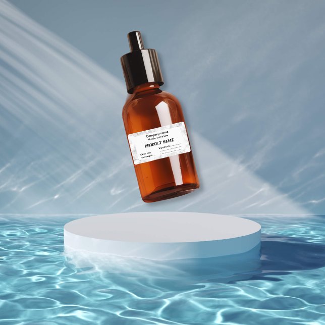 Étiquette Blanc marbre (Créateur téléchargé)