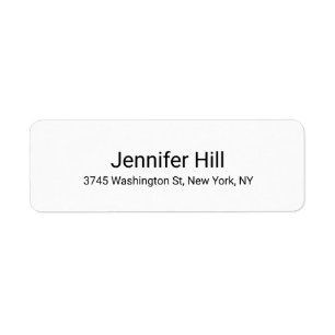 Étiquette Blanc Professionnel Élégant Simple Moderne