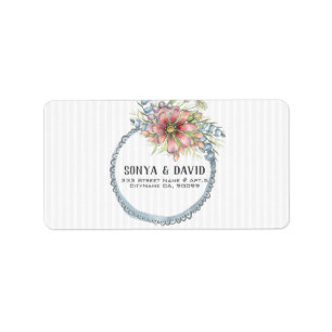 Étiquette Blancs Et Fleurs