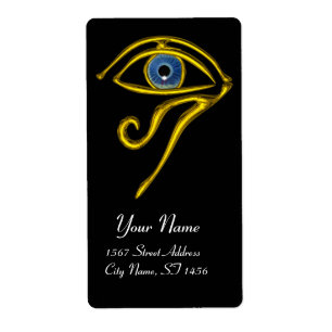 Étiquette BLEU TALISMAN noir