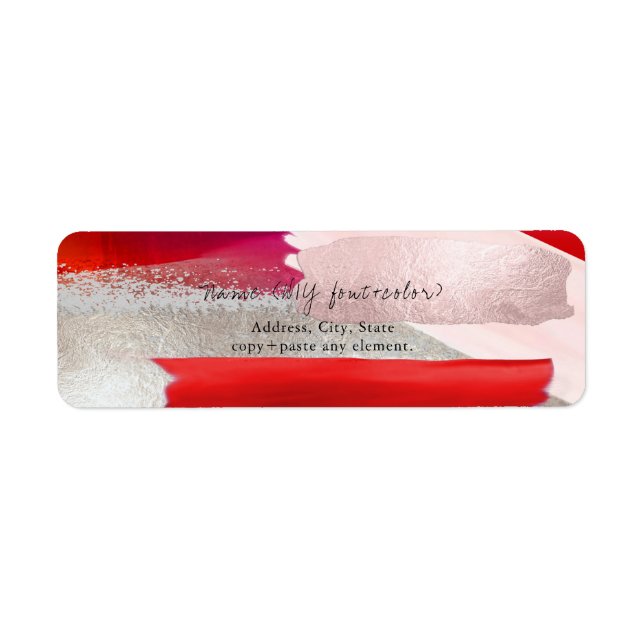 Étiquette Bloc couleur PixDezines Art moderne (Devant)