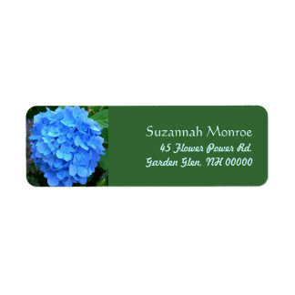 Étiquette Blue Hydrangea Address Labels