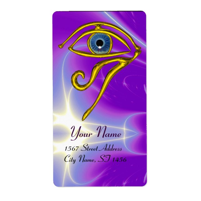 Étiquette BLUE TALISMAN violet violet (Devant)