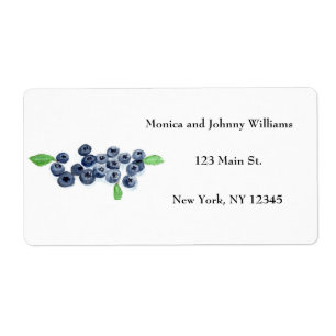 Étiquette Blueberries Blueberry Fruit Fresh nature wedding