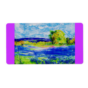 Étiquette Bluebonnet Wildflowers