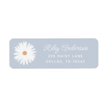 Boho Daisy Anniversaire Fête Adresse de retour