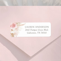 Boho Pampas Grass Girl Baby shower Adresse de reto