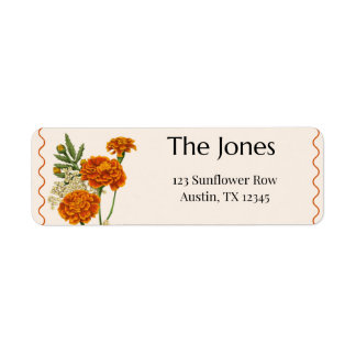 Étiquette Boho Return Address Label