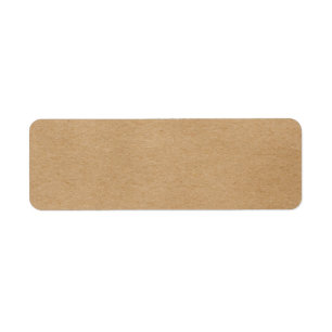 Étiquette Boho rustique Kraft simple et élégant