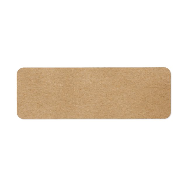 Étiquette Boho rustique Kraft simple et élégant (Devant)