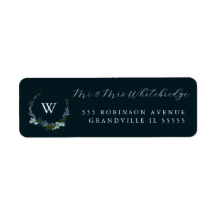 Étiquette Boho Wreath