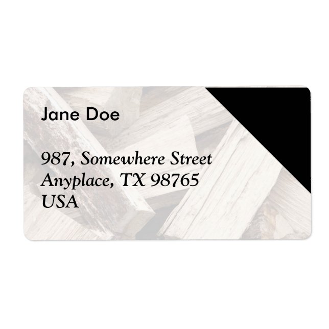 Étiquette Bois (Devant)