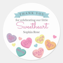 Étiquette Bonbons d'amour Anniversaire ou Baby sho