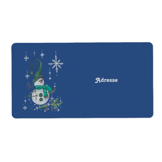 Étiquette Bonhomme de fantaisie (Devant)