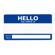 Bonjour Mon Nom Est.... badge / autocollant / étiq