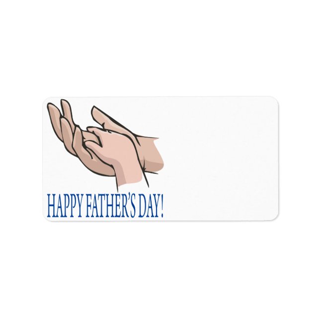 Étiquette Bonne Fête des pères (Devant)