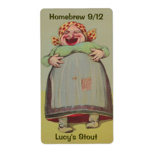 Étiquette Bonne Laughy Laughing Lady Maison brasserie Étique