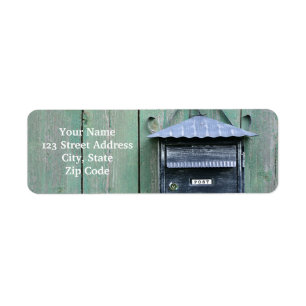 Étiquette Bonne traversée postale ! Boîte aux lettres.