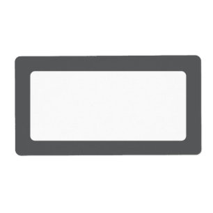 Étiquette Bordure gris clair vide
