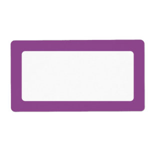 Étiquette Bordure pourpre de prune foncée vierge