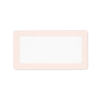 Étiquette Bordure rose pâle clair blanc